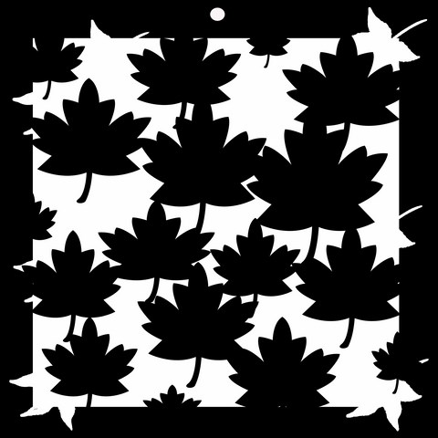 leaves Stencil  200 x 200  Memory maze
